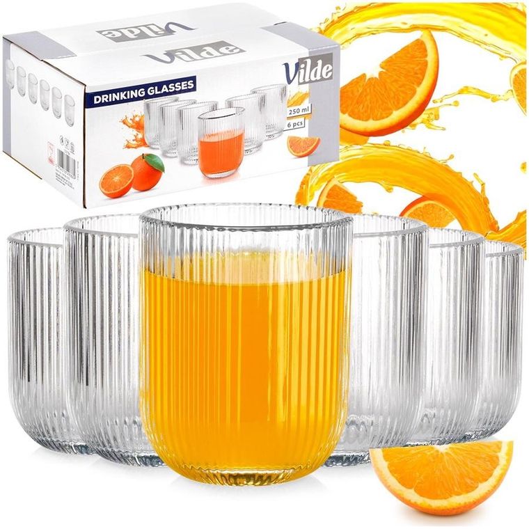 Vilde, szklanki, 250 ml, 6 szt.
