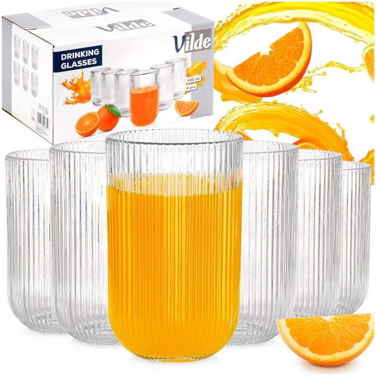 Vilde, szklanki, 400 ml, 6 szt.