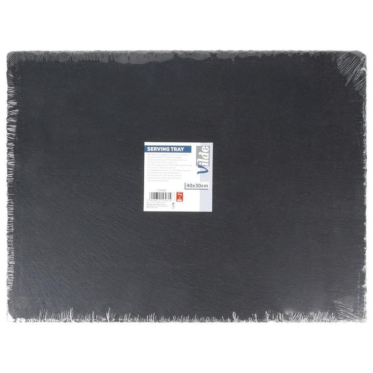 Vilde, taca do serwowania, prostokątna, kamienna, łupek, 40-30 cm