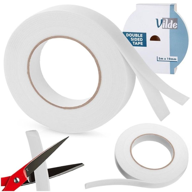 Vilde, taśma samoprzylepna dwustronna, 19 mm x 5 m