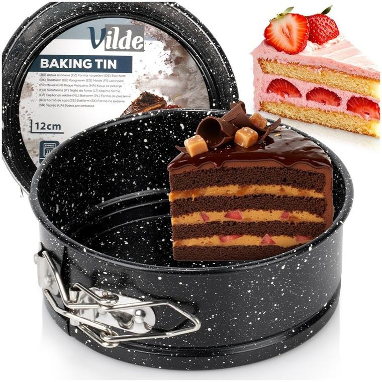 Vilde, tortownica rozpinana, granitowa, 12 cm