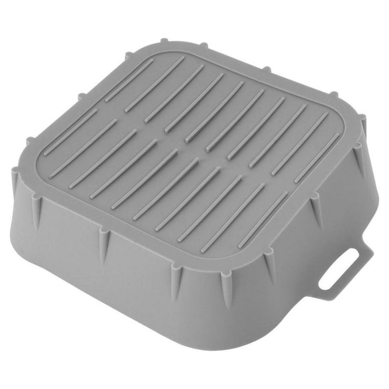 Vilde, wkład do frytkownicy Air fryer, silikonowy szary, 22 cm