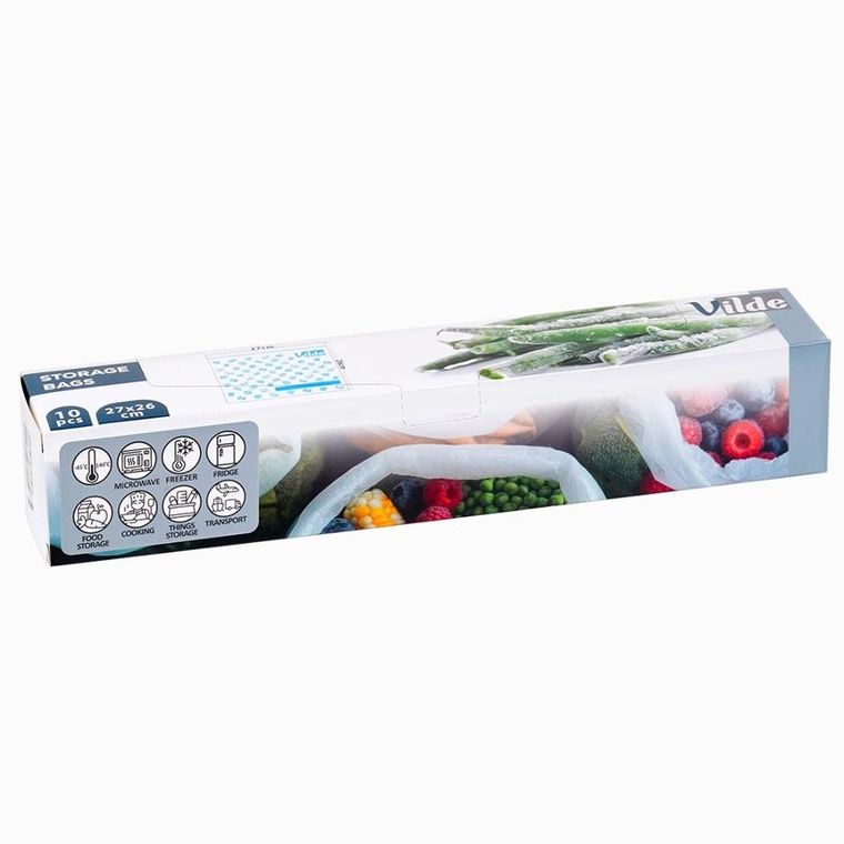 Vilde, woreczki strunowe do żywności, 27-26 cm, 10 szt.