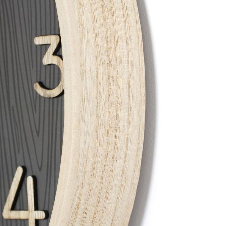 Vilde, zegar ścienny,, szary, 38 cm