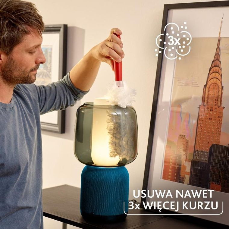 Vileda, miotełka do kurzu, z krótką rączką + Flex&Catch, wkłady, 2 szt.