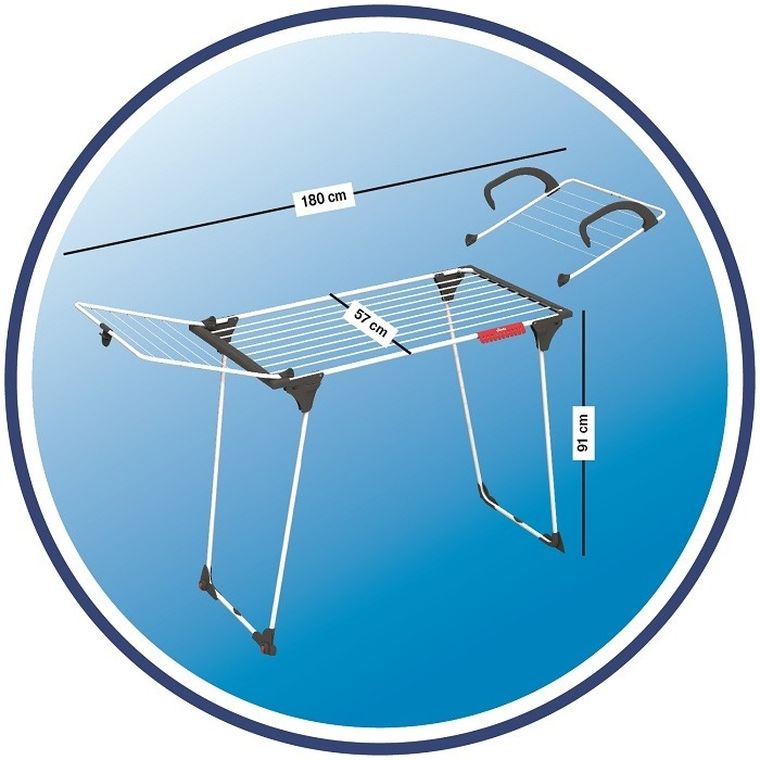 Vileda, Premium 2w1, suszarka na pranie, wewnętrzna, stojąca, 157332