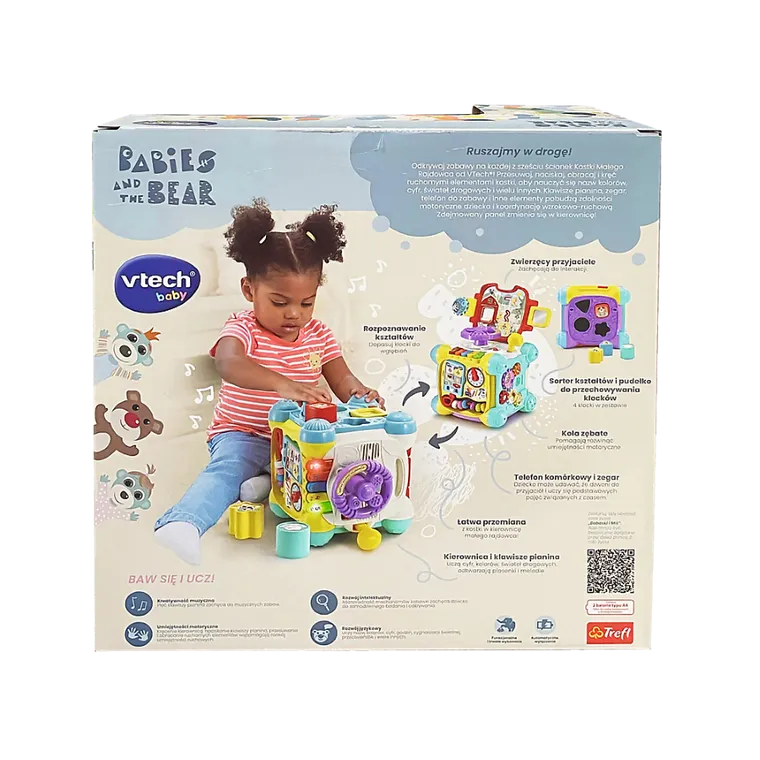 Vtech, Bobaski i Miś, Kostka Małego Rajdowca, zabawka interaktywna