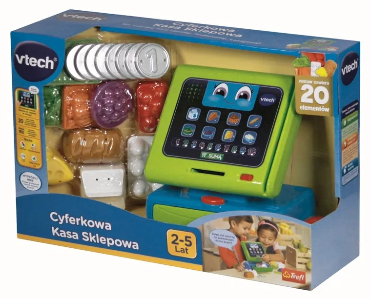 Vtech, Cyferkowa Kasa Sklepowa, zabawka interaktywna