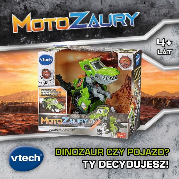 Vtech, Motozaury, Tyranozaur T-Rex, pojazd transformujący
