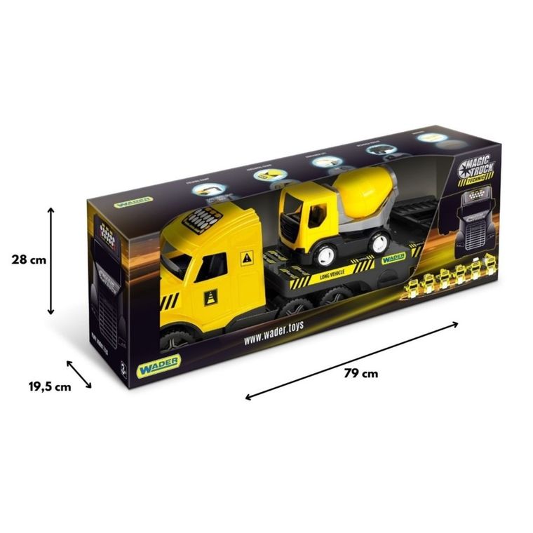 Wader, Magic Truck Technic, ciężarówka laweta z betoniarką
