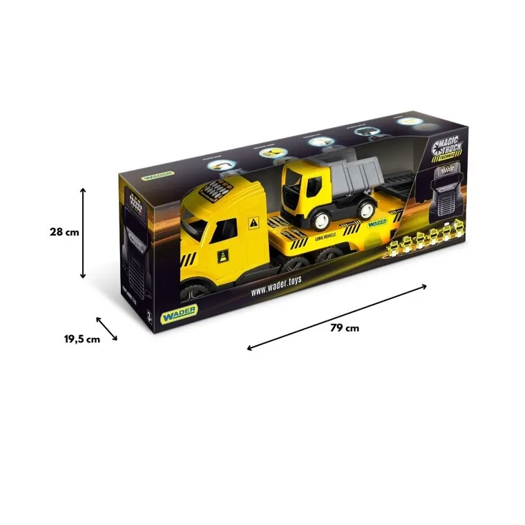 Wader, Magic Truck Technic, ciężarówka laweta z wywrotką