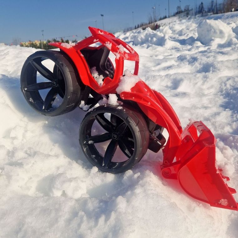 Wader, Maximus, spychacz, czerwony, 68 cm