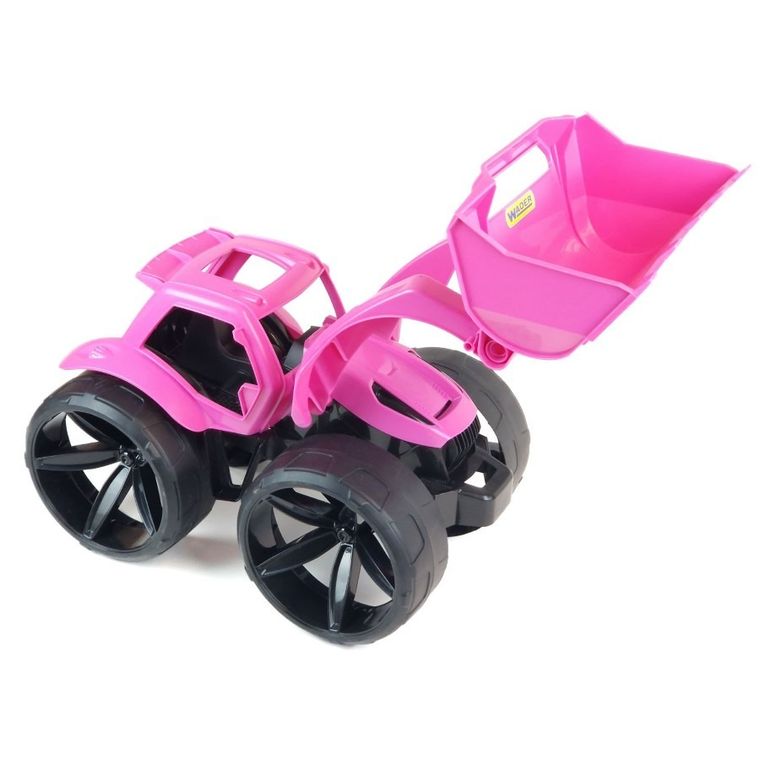 Wader, Maximus, spychacz, różowy, 68 cm