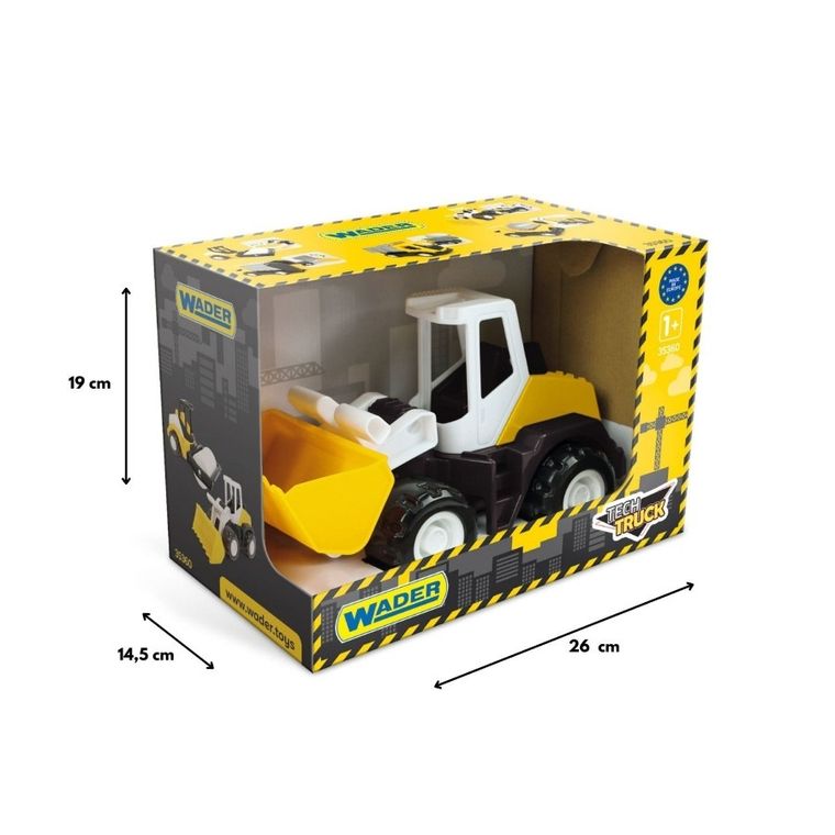 Wader, Tech Truck, Ładowarka, 27 cm