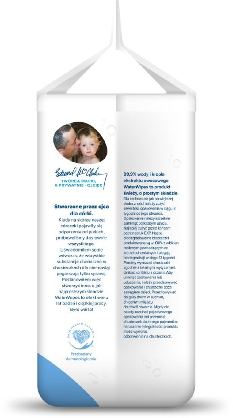 WaterWipes, BIO, chusteczki nawilżane, 4-60 szt.