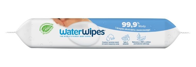 WaterWipes, BIO, chusteczki nawilżane, 60 szt.