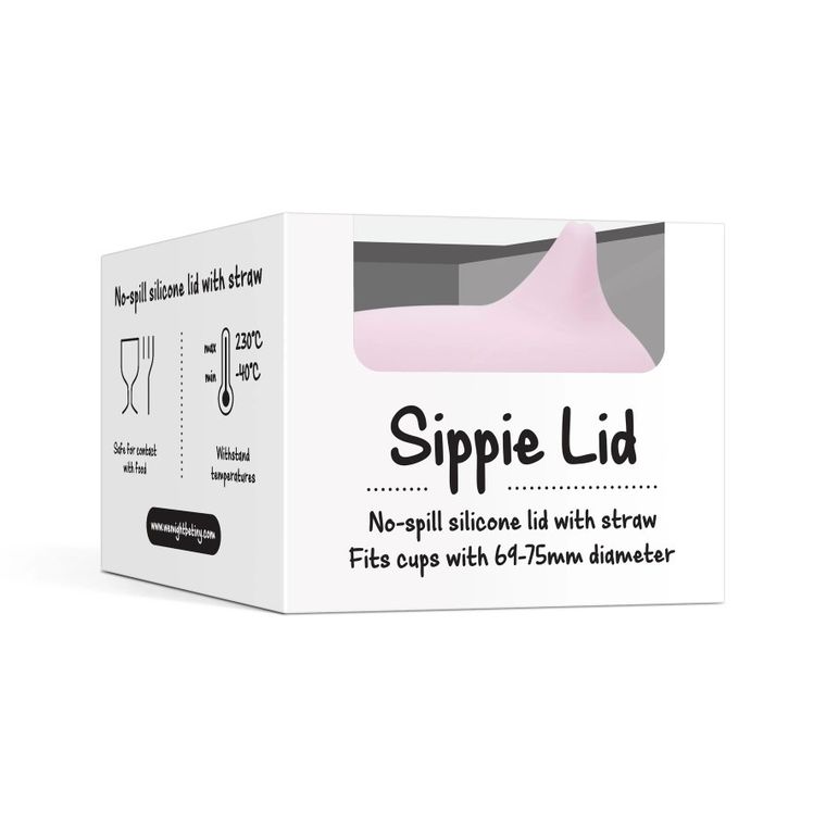 We Might Be Tiny, silikonowa nakładka na kubek, Powder Pink