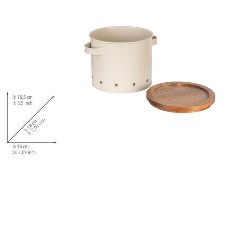 Wenko, Aria, przewiewna puszka do przechowywania, 3,8 l