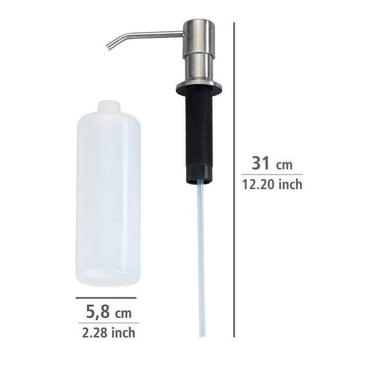 Wenko, dozownik do mydła wpuszczany w blat, Monti, 400 ml