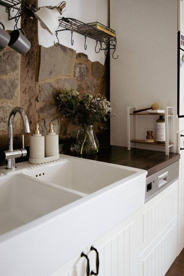 Wenko, dwupoziomowa półka kuchenna na blat louisa, drewno akacji