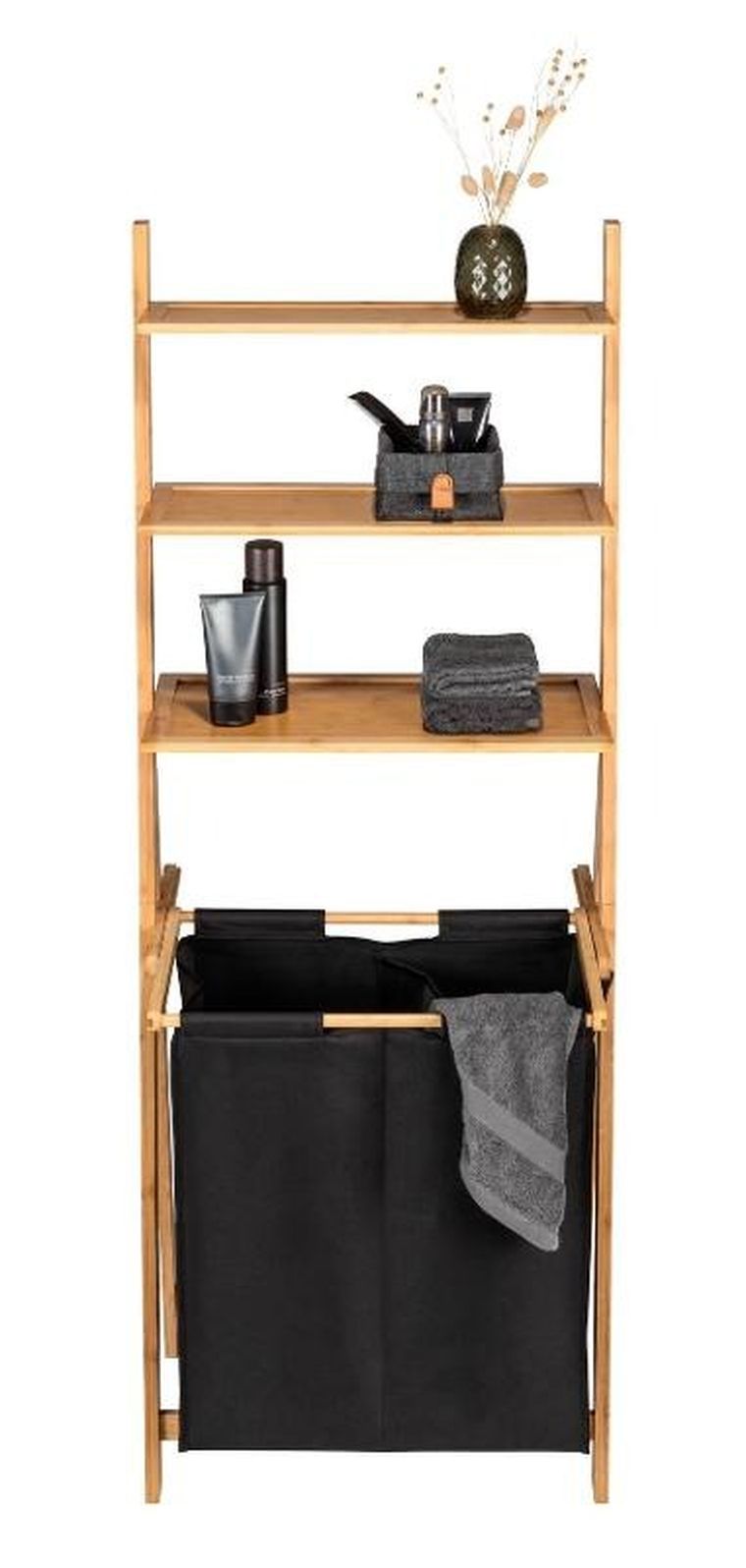 Wenko, Ecori, regał drabinka z koszem na pranie