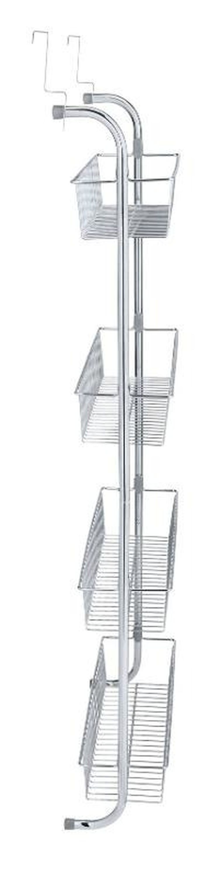 Wenko, półka z koszykami, montaż na drzwi, stal chromowana