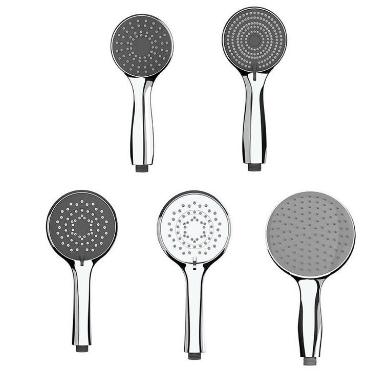 Wenko, słuchawka prysznicowa z funkcją oszczędzania wody, Ø 11 cm, 5 strumieni