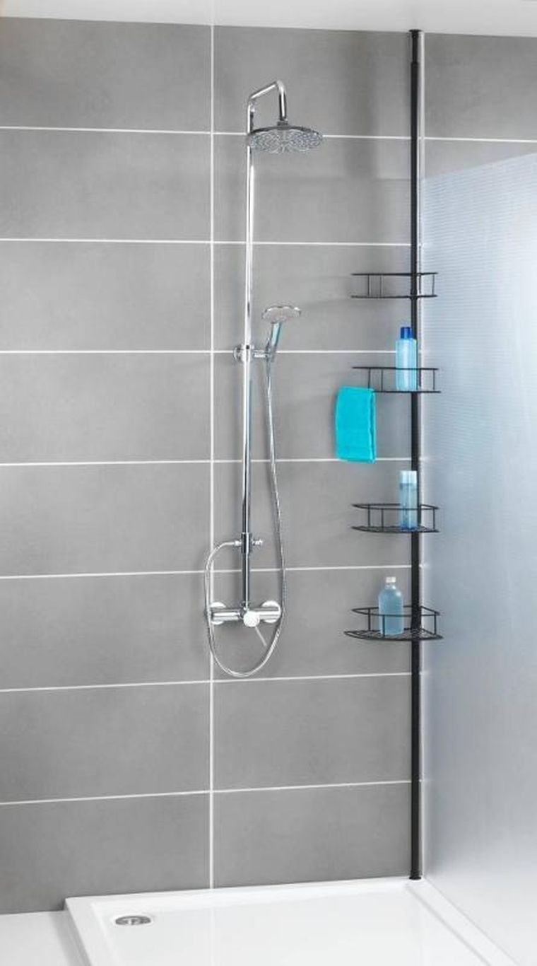 Wenko, teleskopowa półka pod prysznic, Dolcedo, 4 poziomy