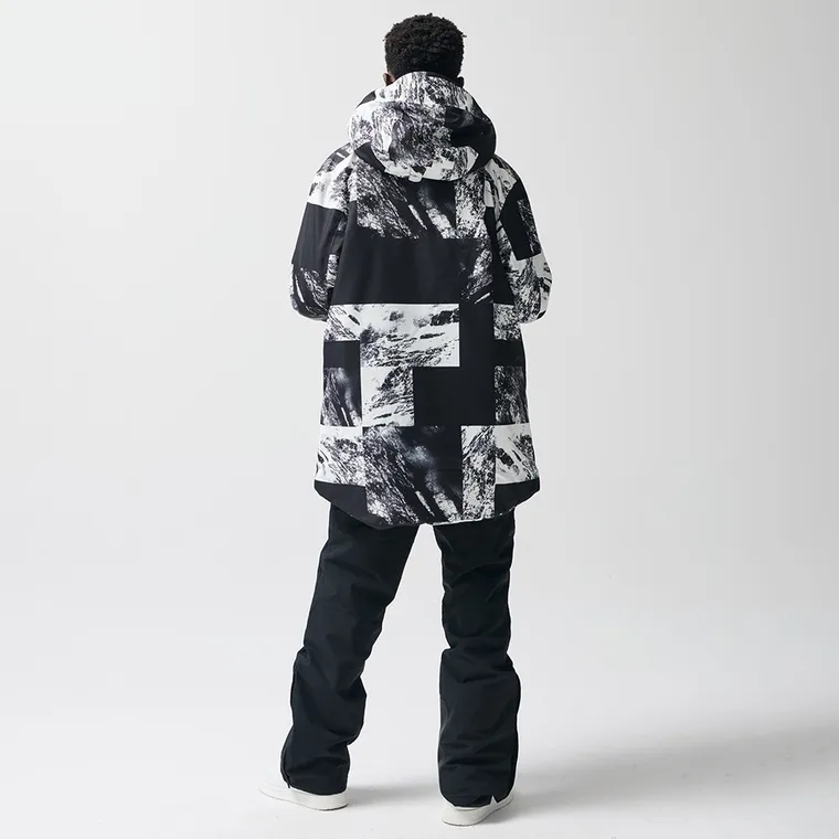 Wodoszczelna kurtka narciarska unisex oversize z kapturem NOWEAR