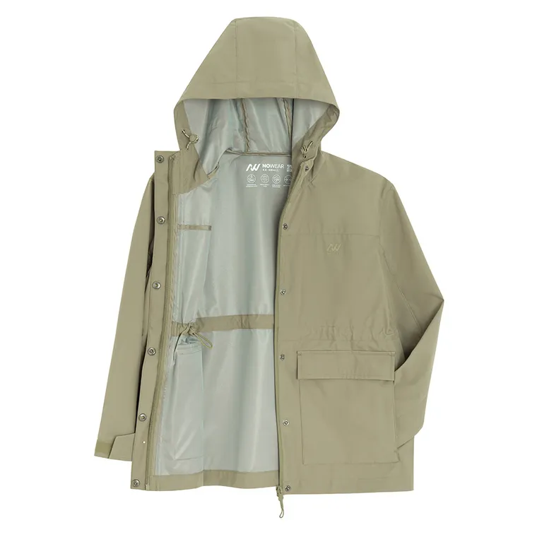 Wodoszczelny płaszcz przeciwdeszczowy z membraną NOWEAR