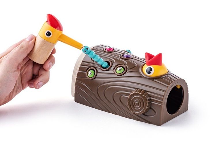 Woodyland, Dzięcioł, złap robaczka, gra zręcznościowa