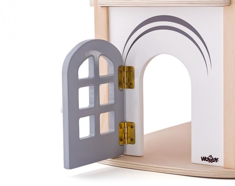 Woodyland, willa Isabelle, drewniany domek dla lalek z akcesoriami