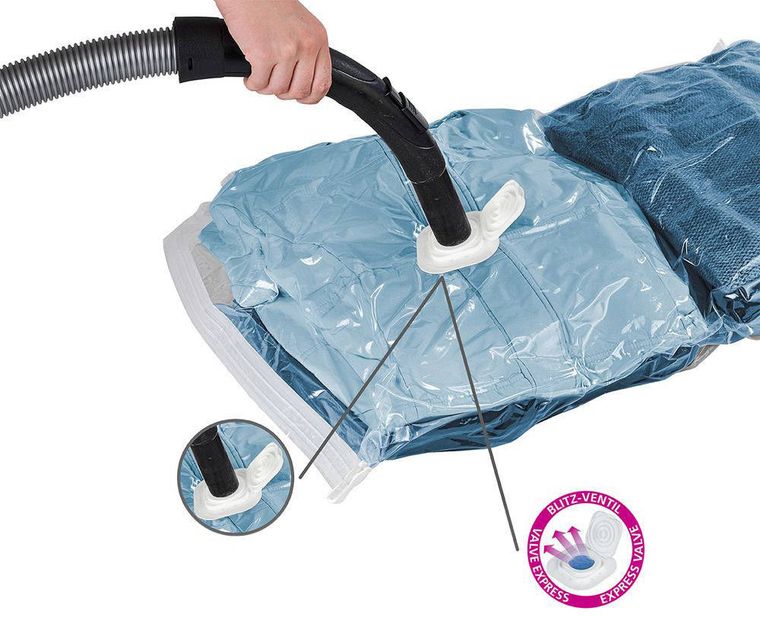 Worek próżniowy na pościel, ubrania, 135-90 cm