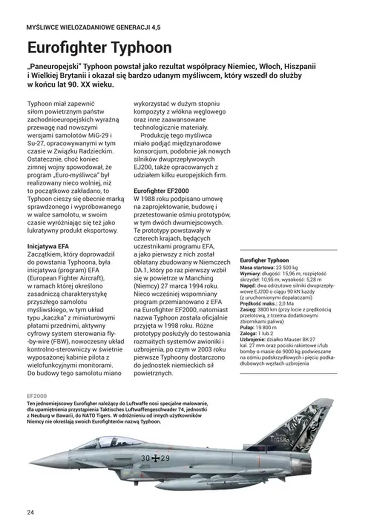 Współczesne samoloty bojowe. Myśliwce, bombowce, samoloty rozpoznawcze