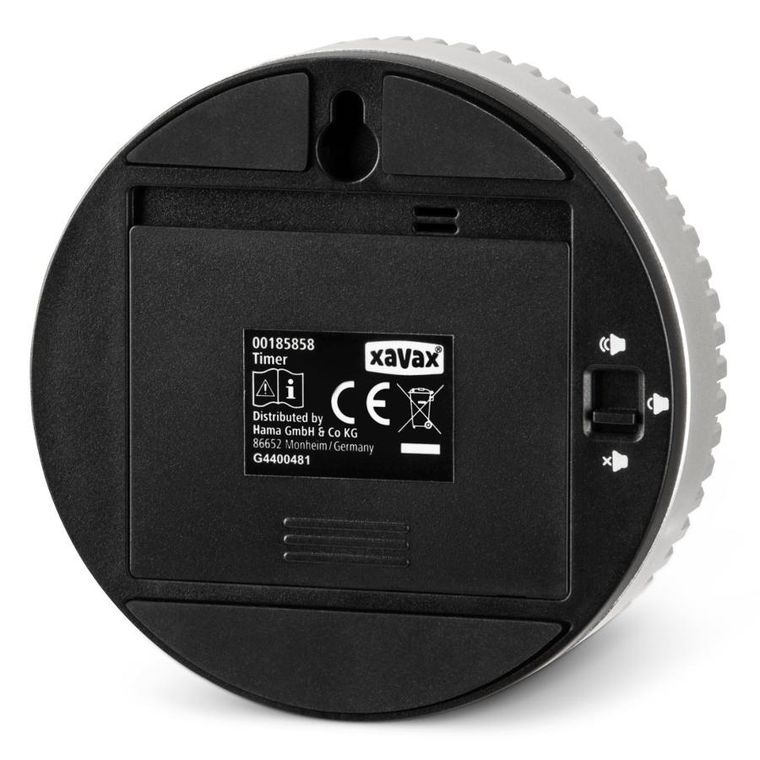 Xavax, cyfrowy zegar z funkcją timera, czarny