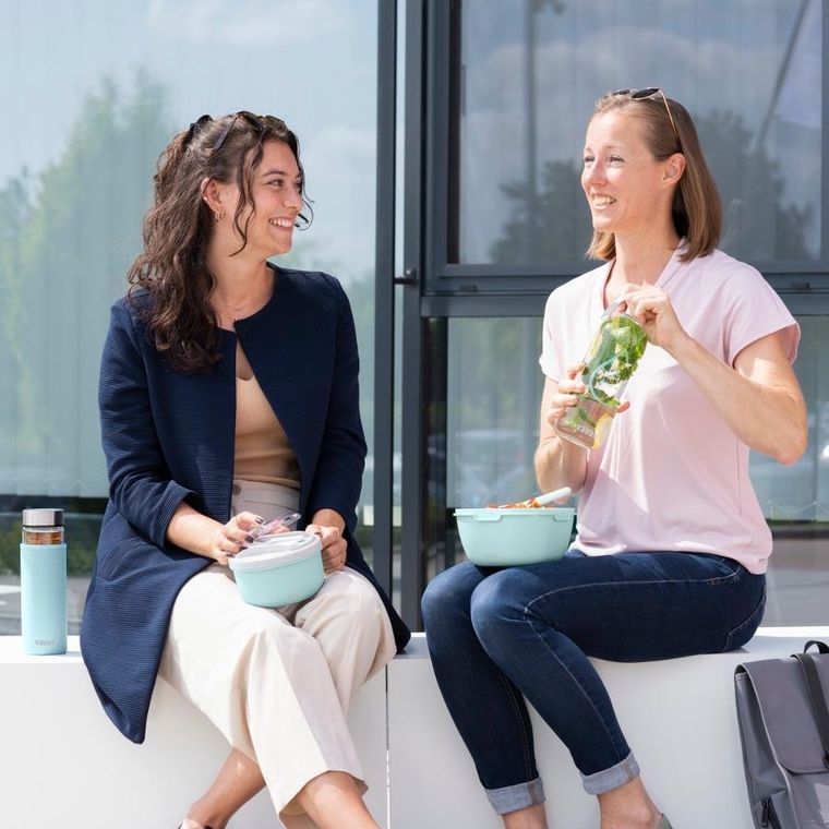 Xavax, To go, pojemnik na żywność z widelcem i łyżką 1100 ml