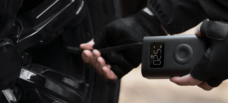 Xiaomi, Portable Electric Air Compressor 2, pompka rowerowa, czarna