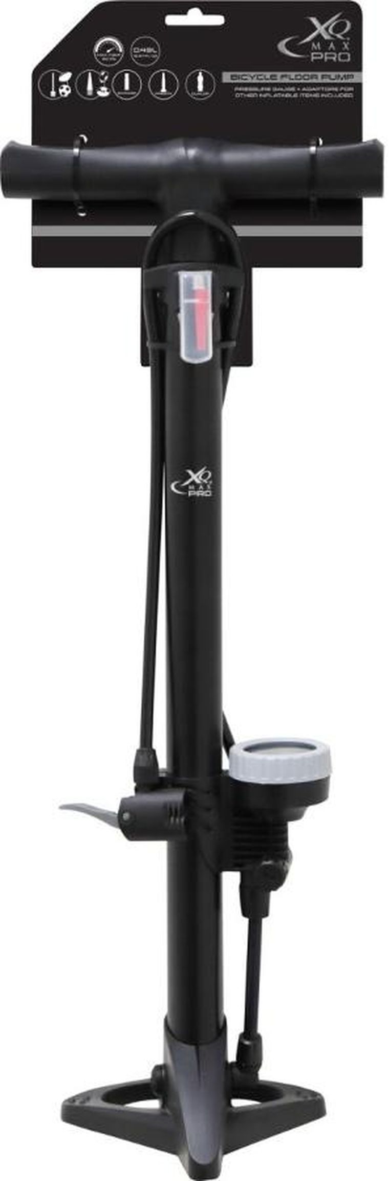 Xqmax Pro, pompka warsztatowo-rowerowa, 160psi (11 bar) z manometrem