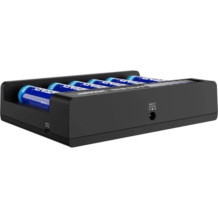 Xtar, MC6C, ładowarka do akumulatorów cylindrycznych, 6 kanałów, LI-ION 18650