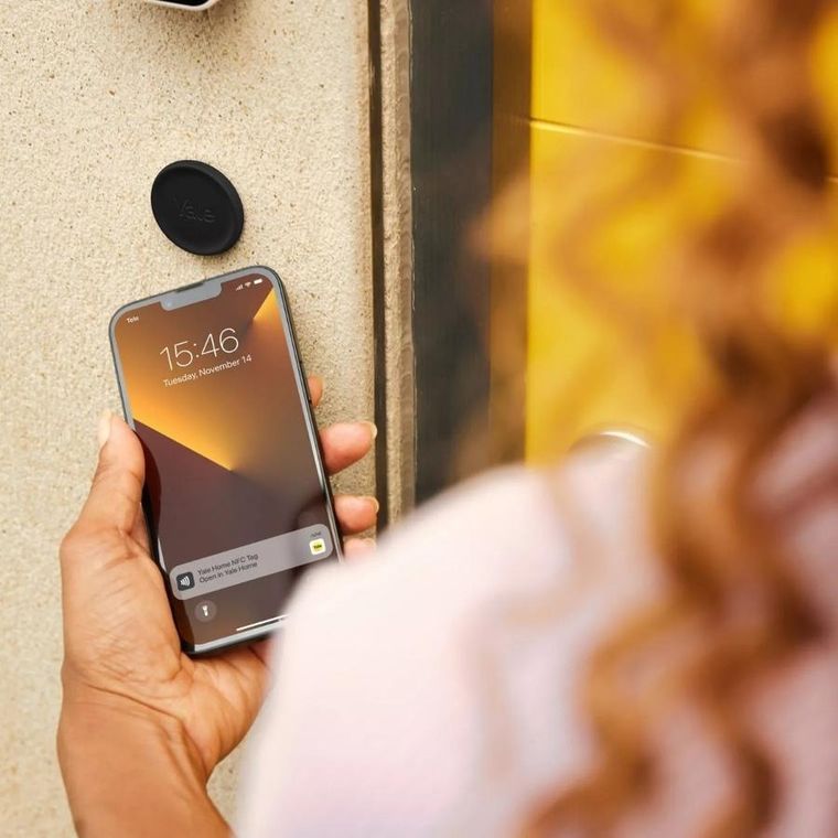Yale, inteligentny zamek do drzwi, Linus Smart Lock L2, EFIGS, Silver