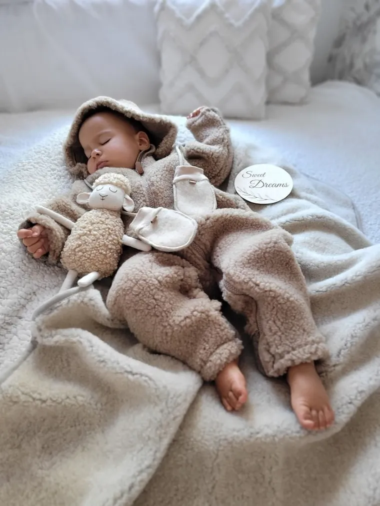 Zaffiro, Nevada, koc wełniany, 75-100 cm, beige