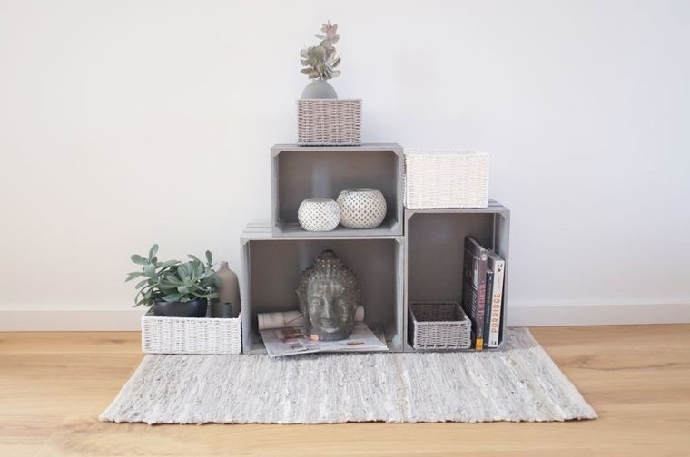 Zeller, koszyk do przechowywania, 2 szt., szary