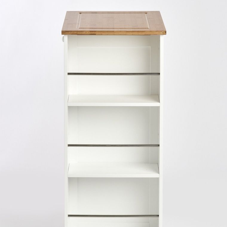 Zeller, wózek kuchenny, z bambusowym blatem, 50-37-86,5 cm