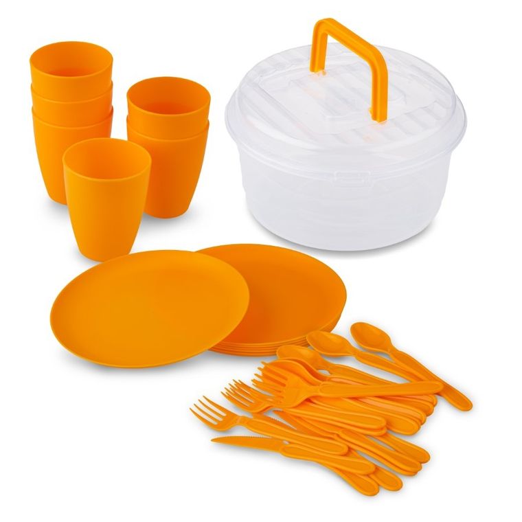 Zestaw piknikowy dla 6 osób, 31 elementów