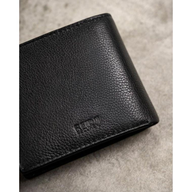 Zestaw prezentowy: Portfel, Brelok, czarny, skórzany, RFID, Peterson