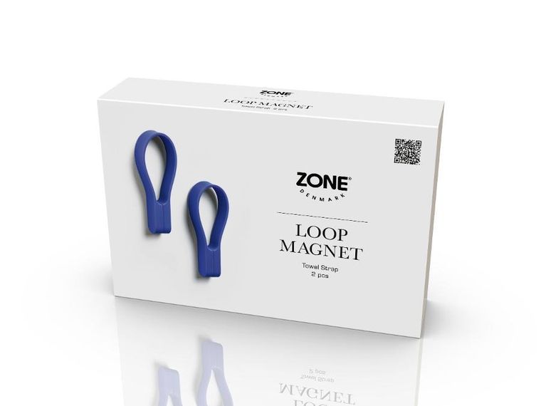 Zone Denmark, haczyki ścienne, magnetyczne, niebieskie, 2 szt.