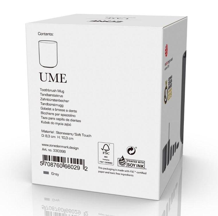 Zone Denmark, kubek na szczoteczki do zębów, Ume grey
