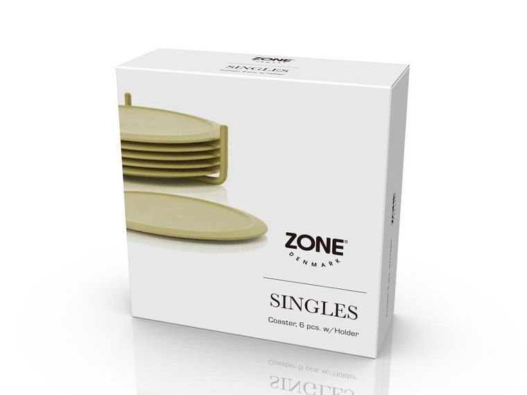 Zone Denmark, Singles, podstawki pod szklanki, leek green