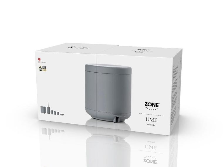 Zone Denmark, Ume, kosz na śmieci, szary, 4l