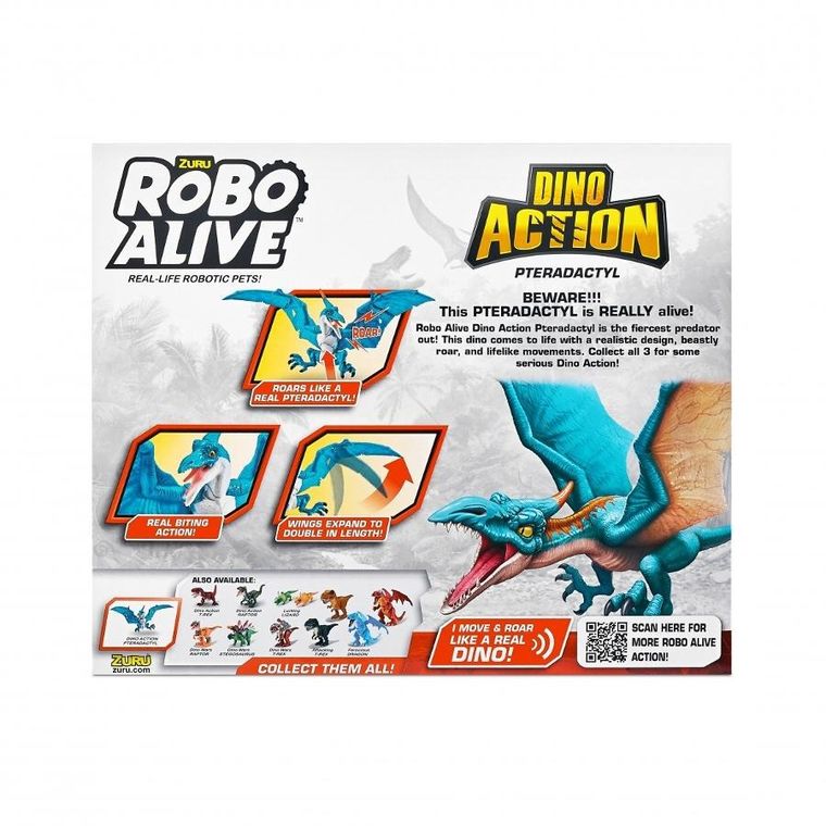 Zuru, Robo Alive, figurka interaktywna, Dino Action, Pterodaktyl